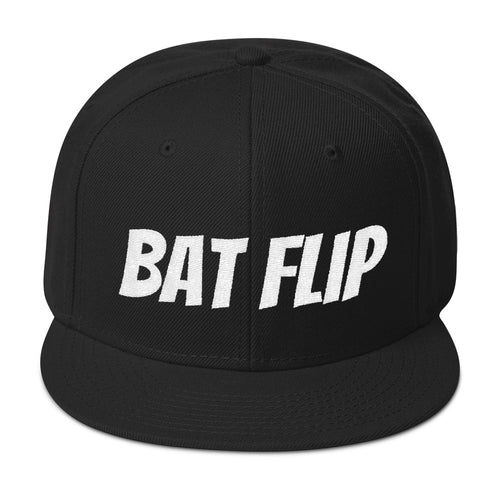 Bat Flip Snapback Hat