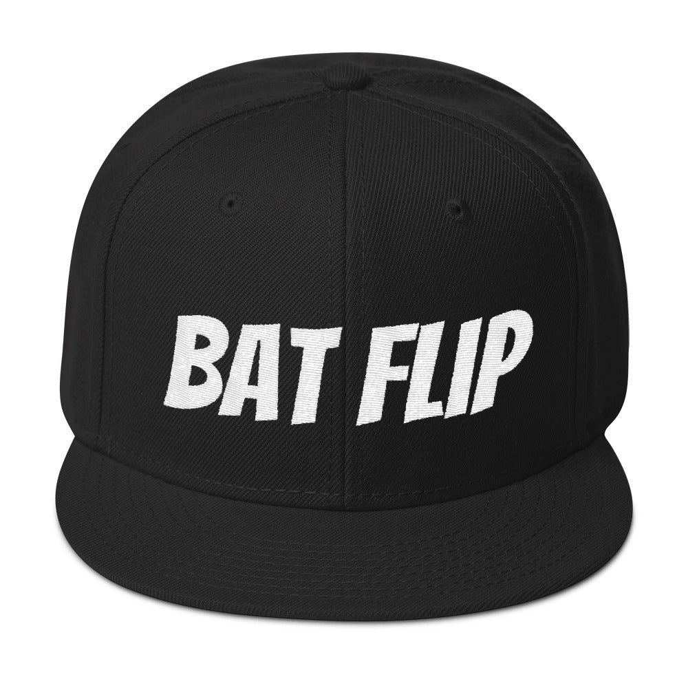 Bat Flip Snapback Hat